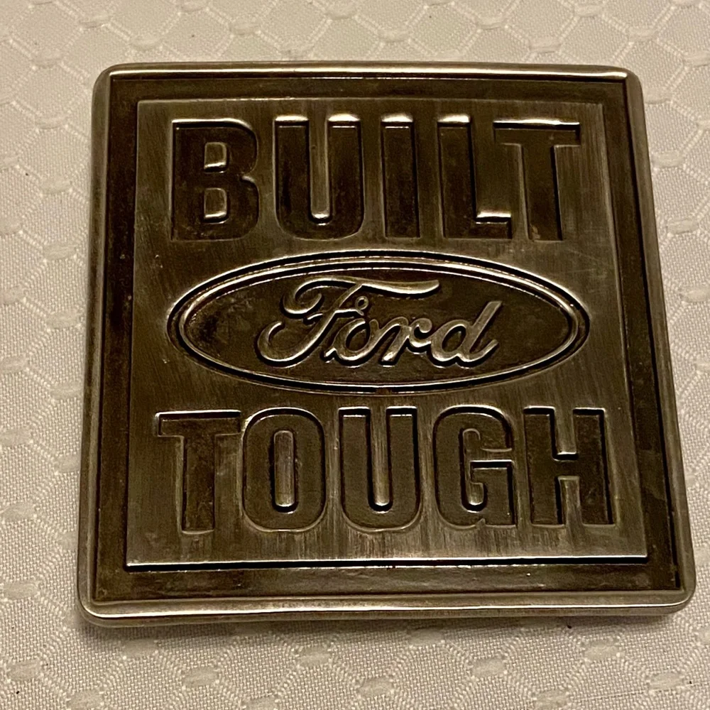 Ford Metallic Belt Buckle - Built Tough Design